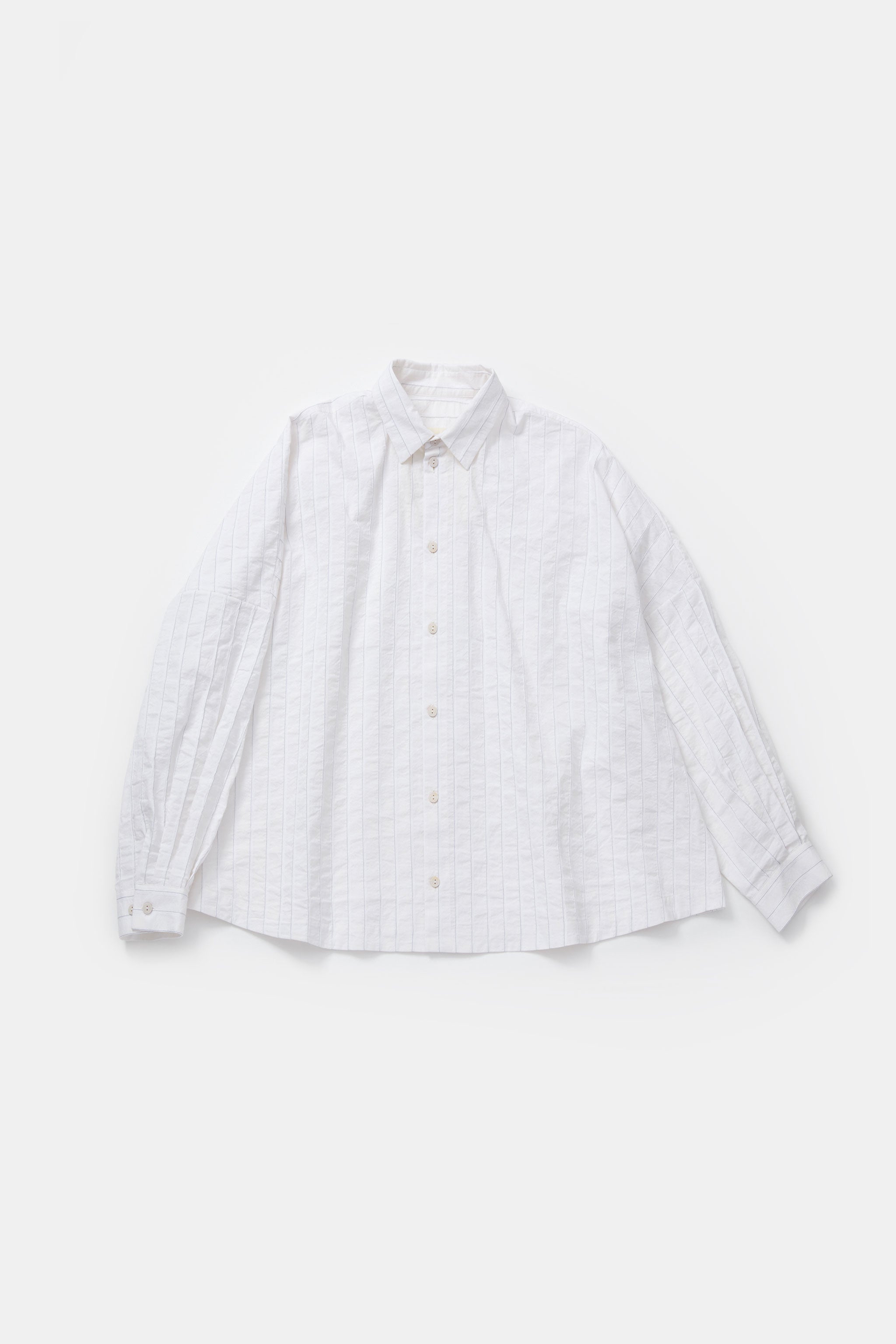 THE FARRIER SHIRT / RAISED STRIPE CHALK