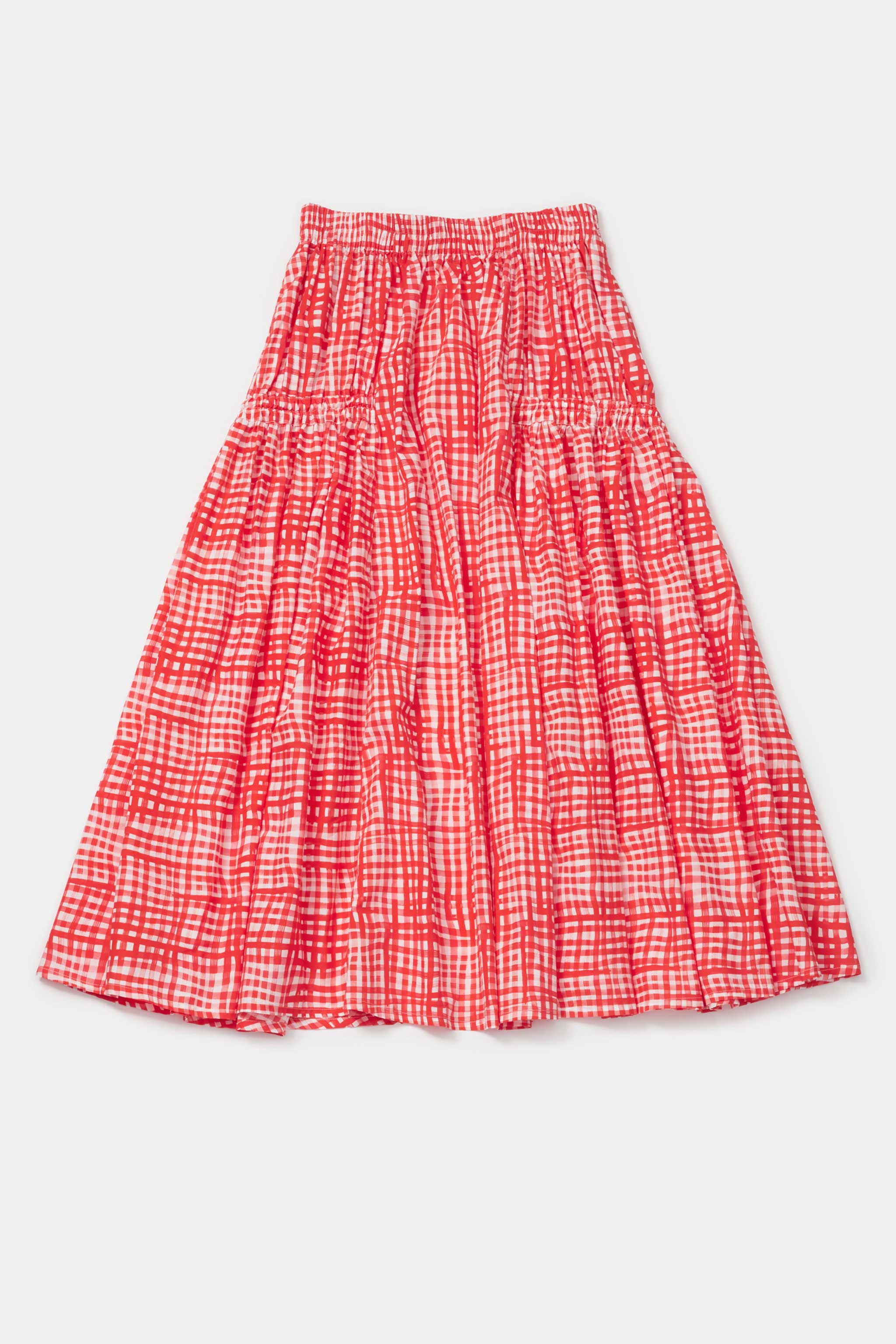 THE HARVESTER SKIRT / PAINTED CHECK JAM