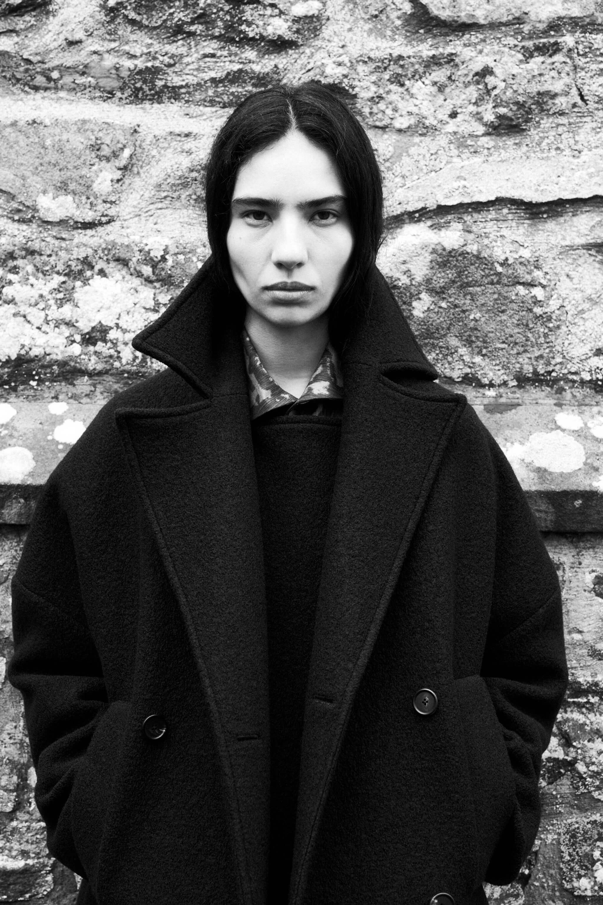 ジャケット・アウター toogood the logger coat Unisex Wool Fleece Oversized Double Breasted Pea Coat - Black