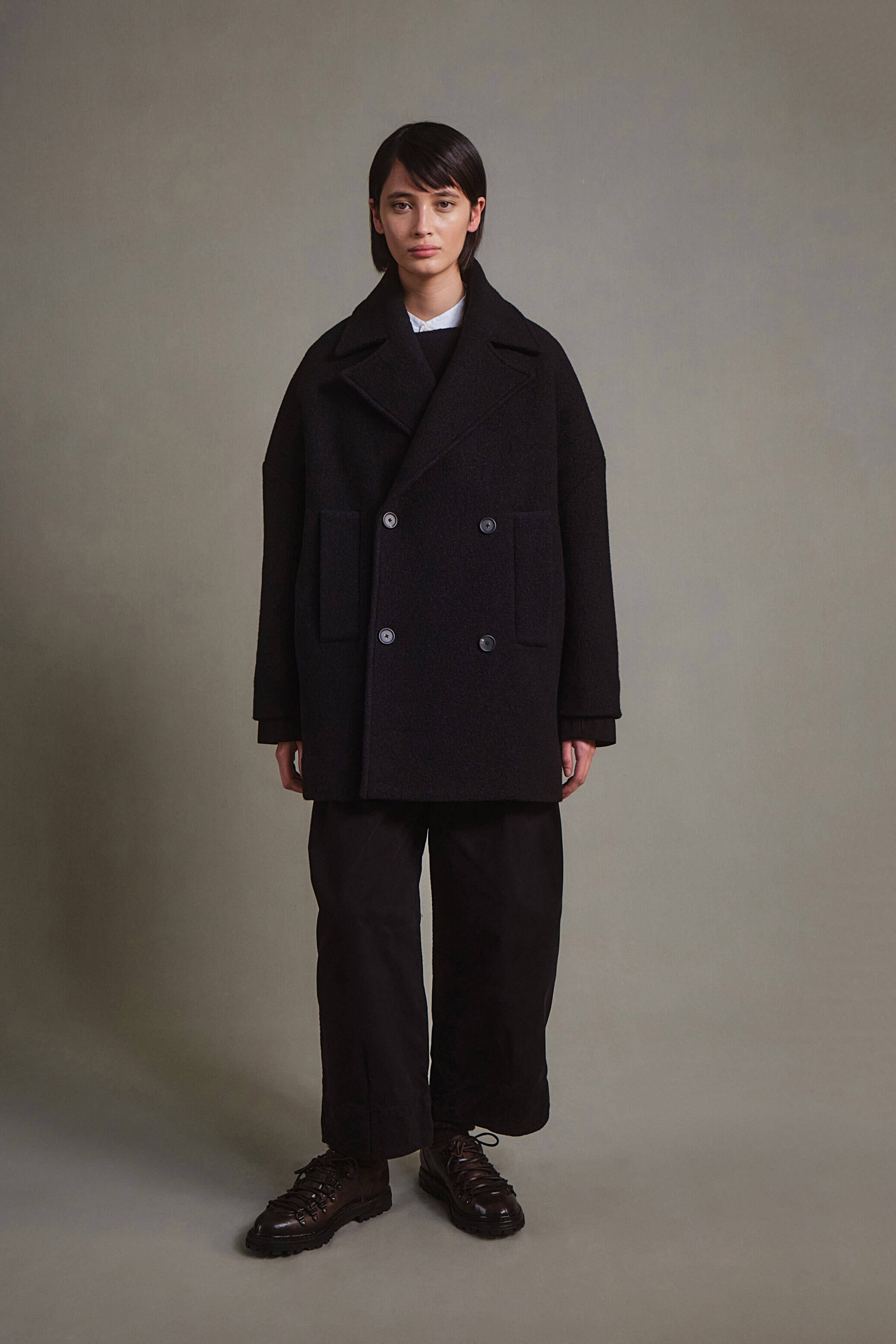 THE LOGGER COAT / WOOL FLEECE FLINT