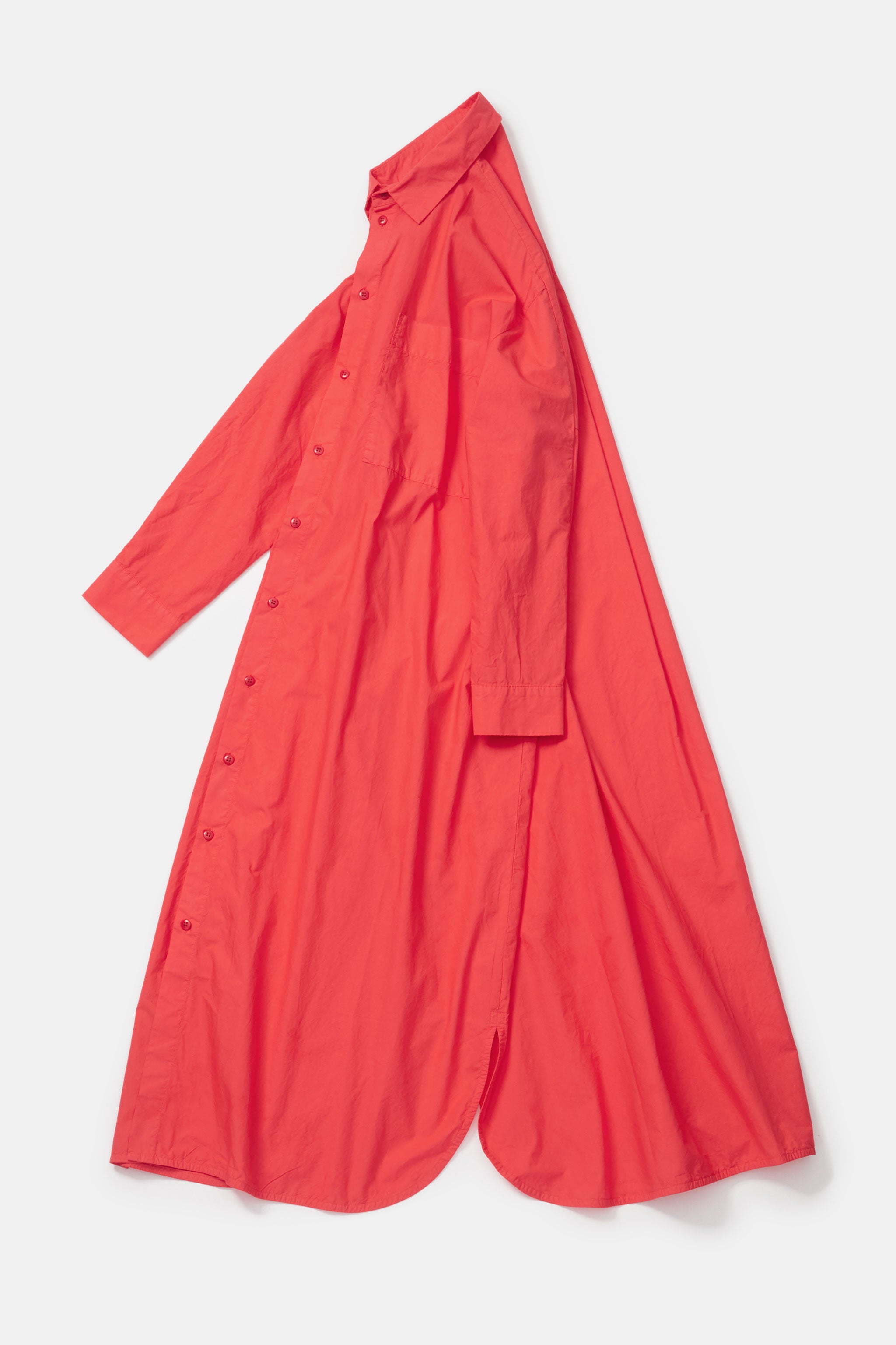 THE PAINTER DRESS / POPLIN TOMATO