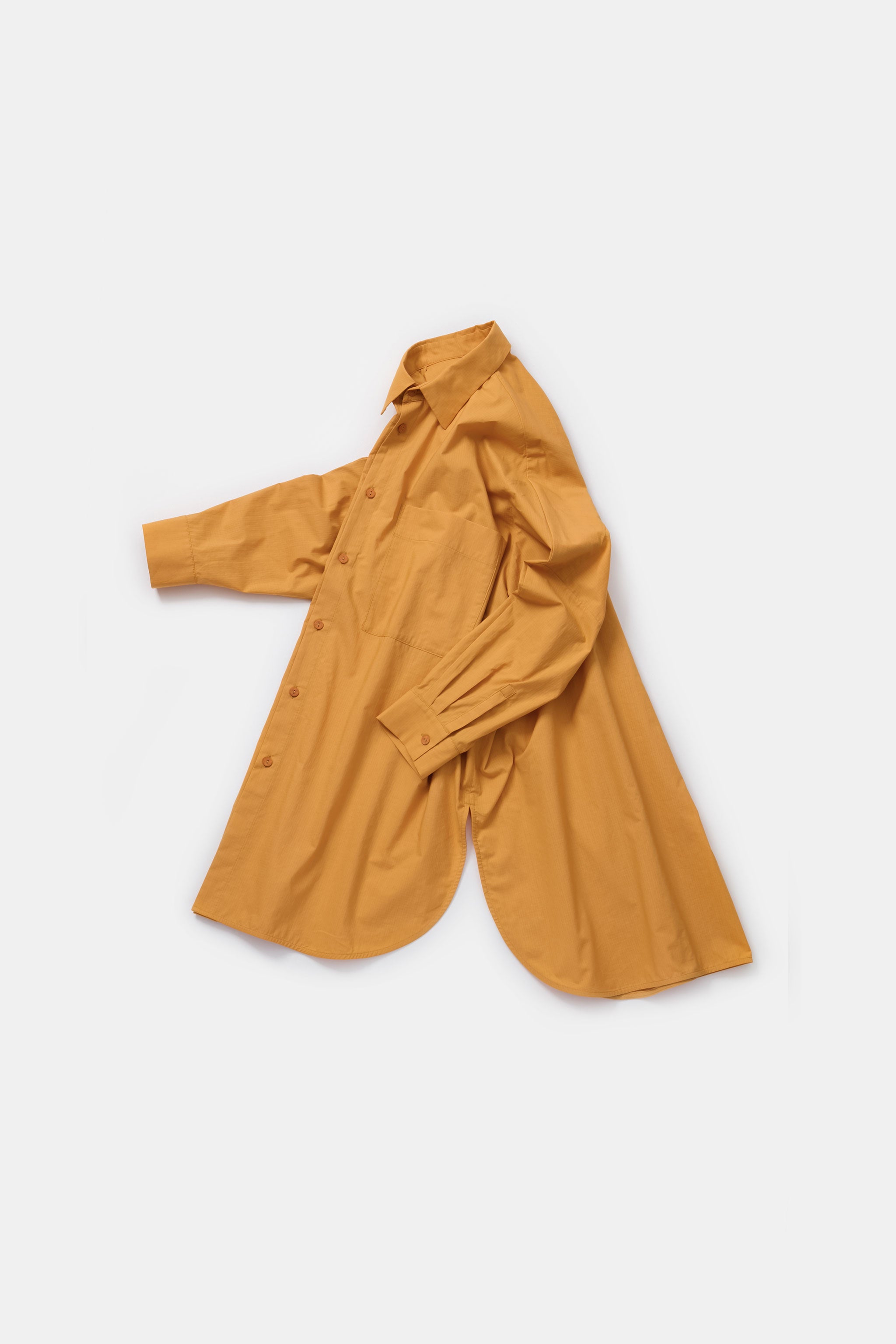 THE PAINTER SHIRT / FINE COTTON RIPSTOP TANGERINE