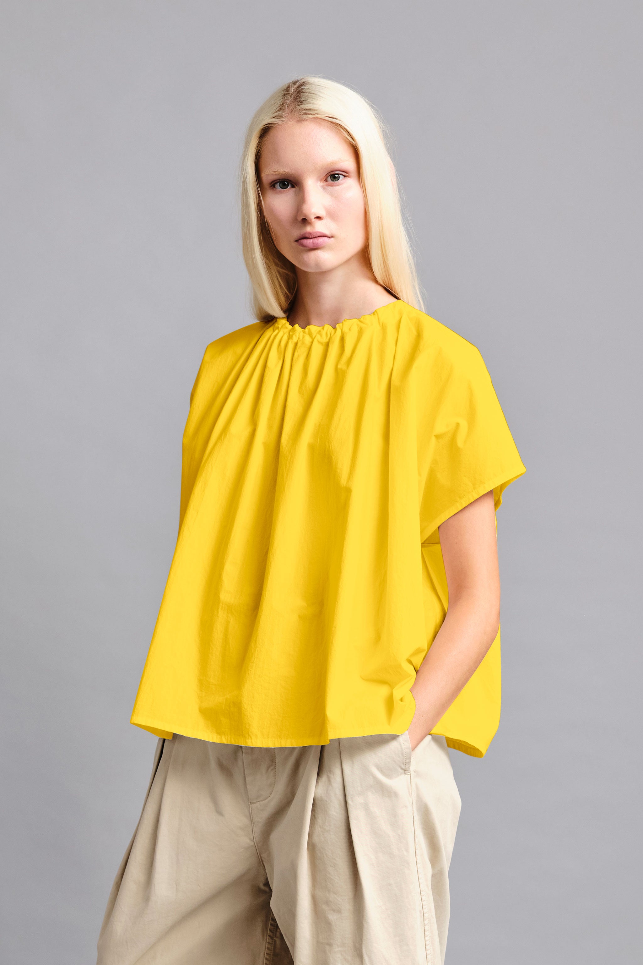 THE POET TOP / COTTON SILK FRIED EGG