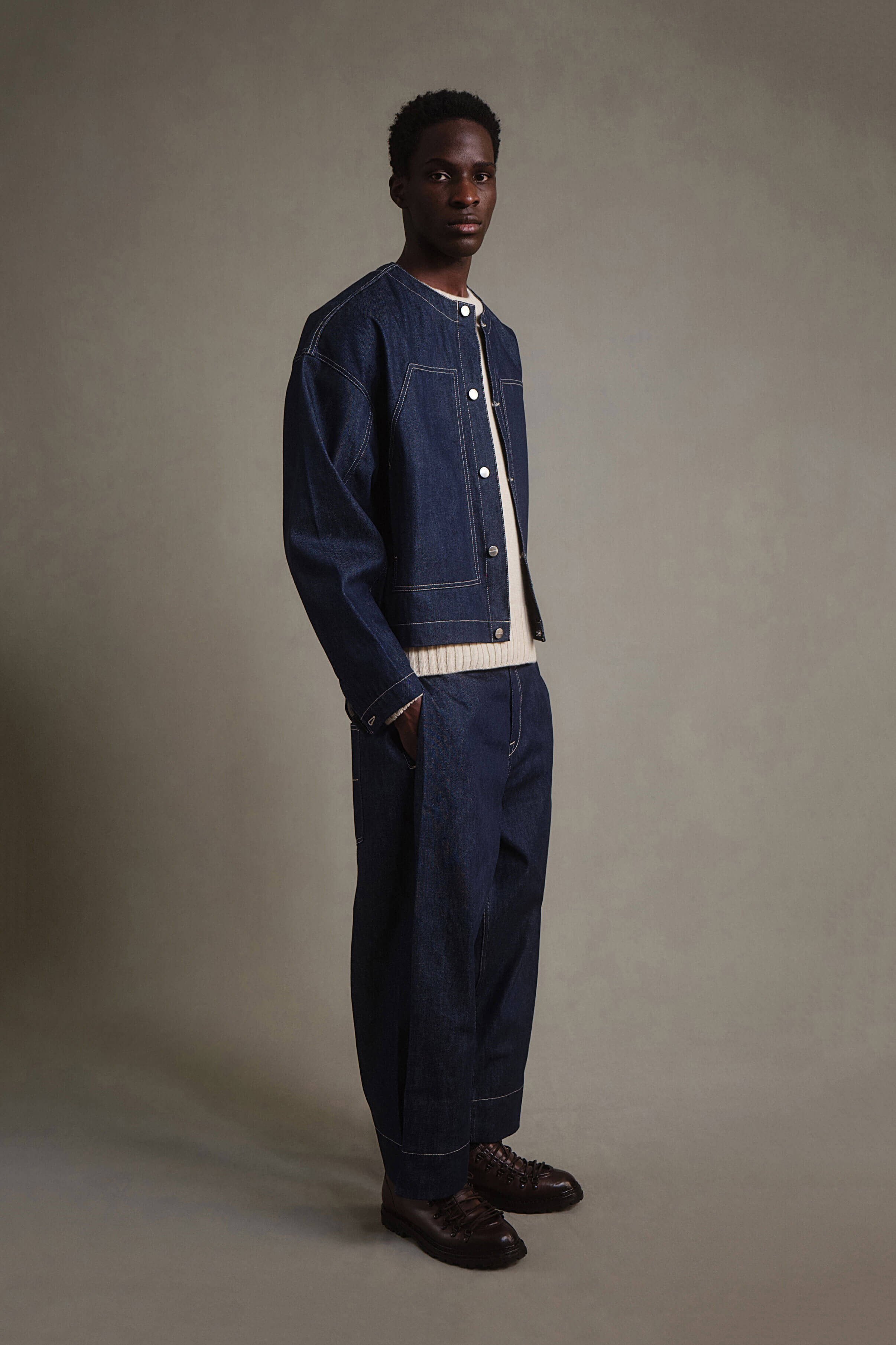 THE SKIPPER JACKET / ORGANIC DENIM INDIGO