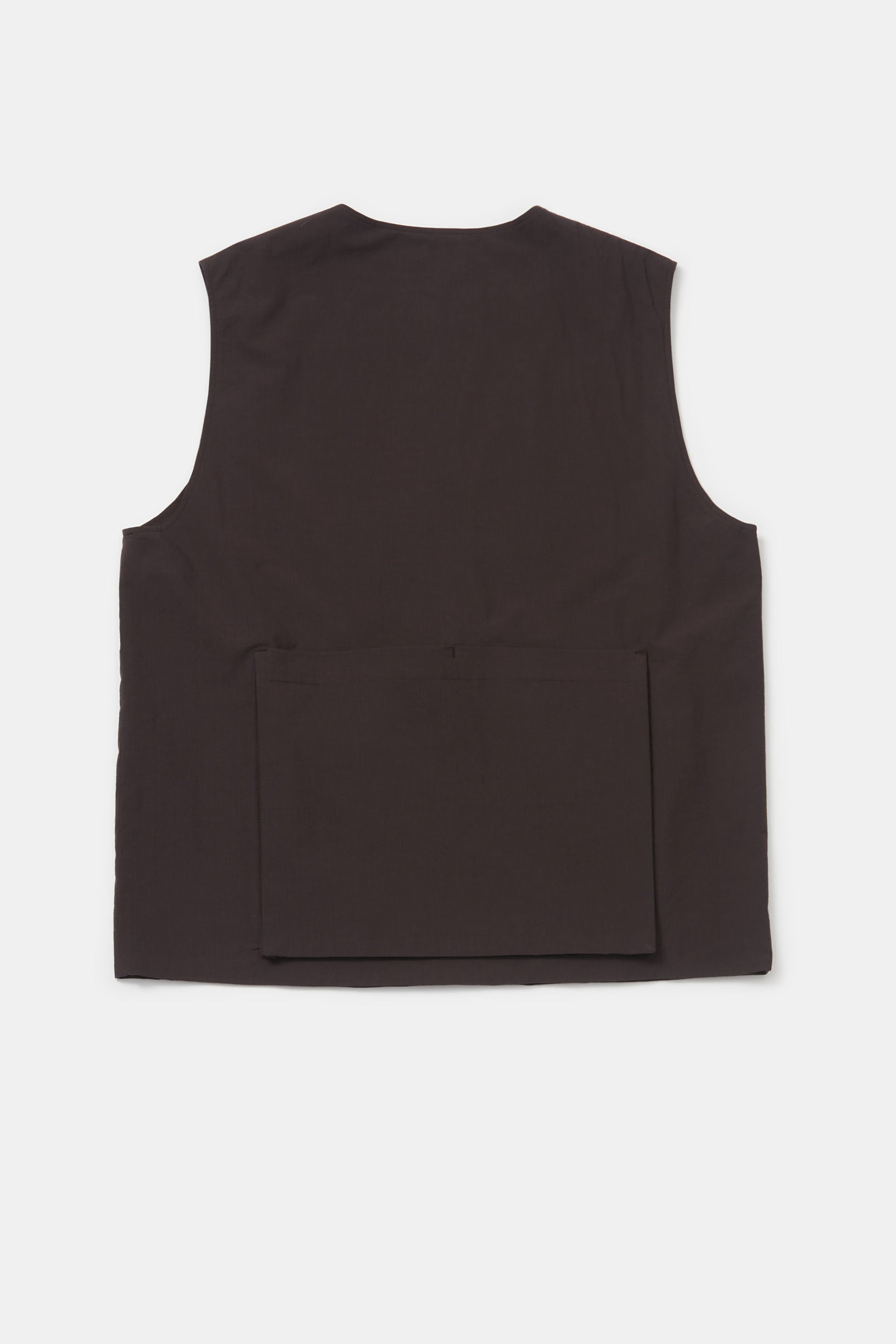 THE TINKER GILET / FINE RIPSTOP COTTON COFFEE