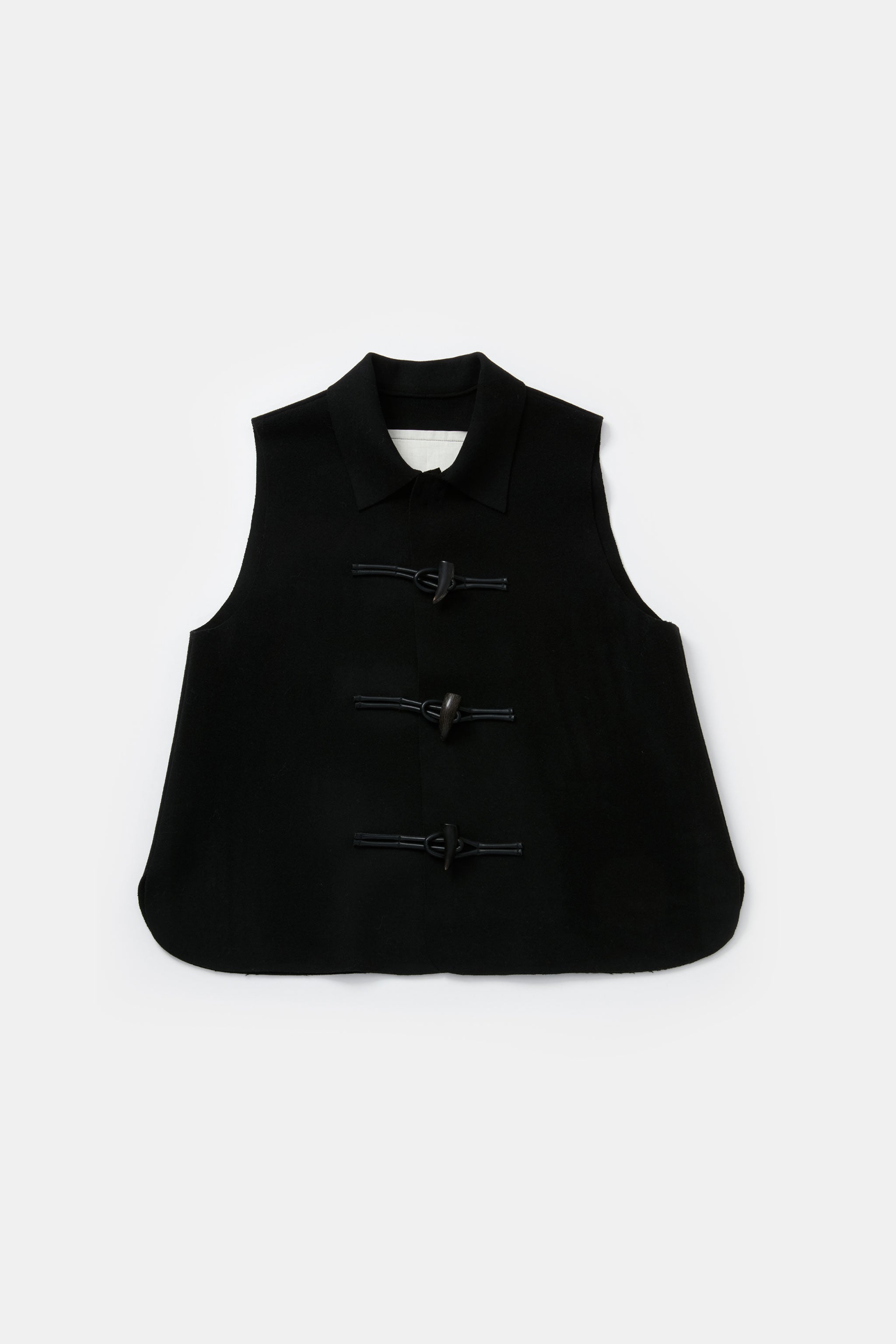 THE UPHOLSTERER VEST / RAW CUT FELT FLINT