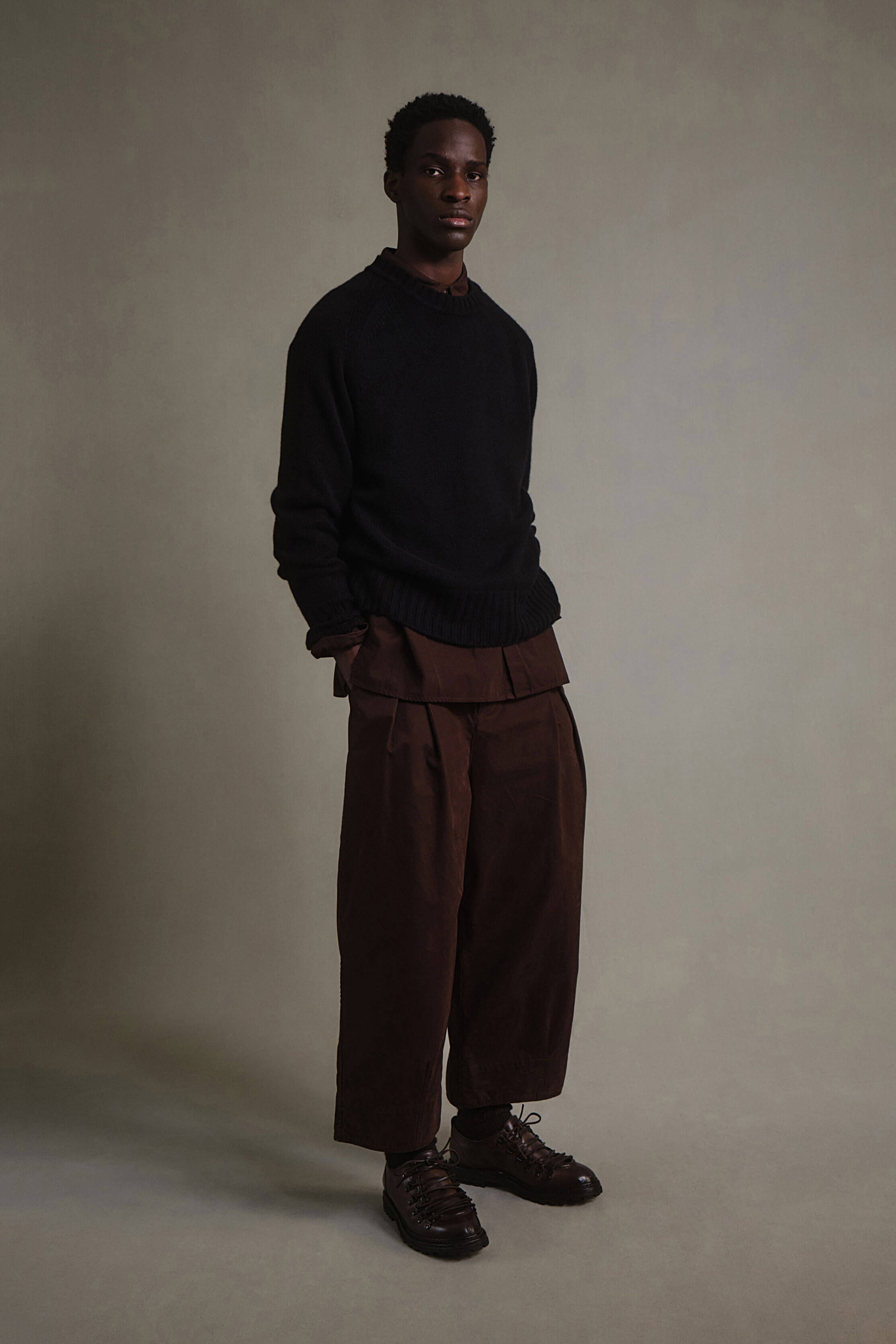 THE WOODSMAN JUMPER / CASHMERE FLINT