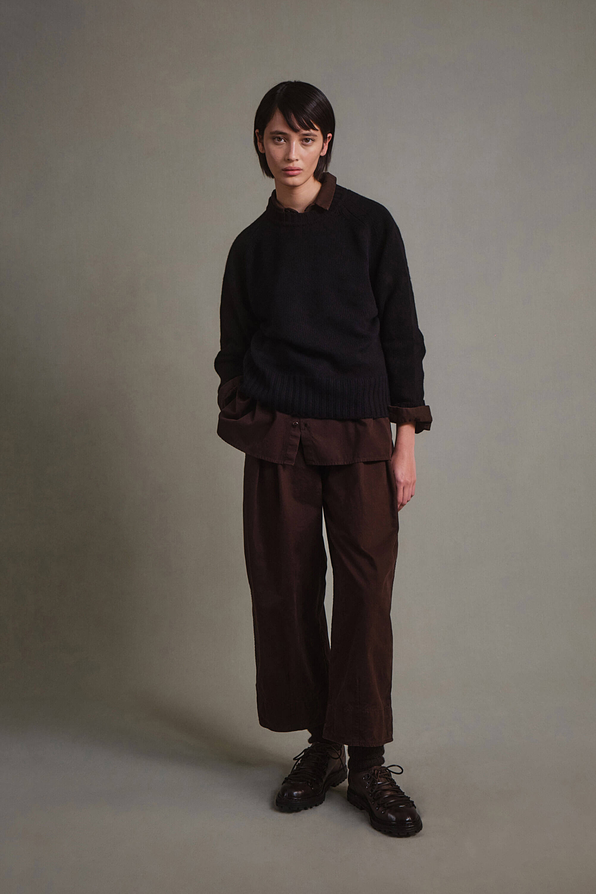 THE WOODSMAN JUMPER / CASHMERE FLINT