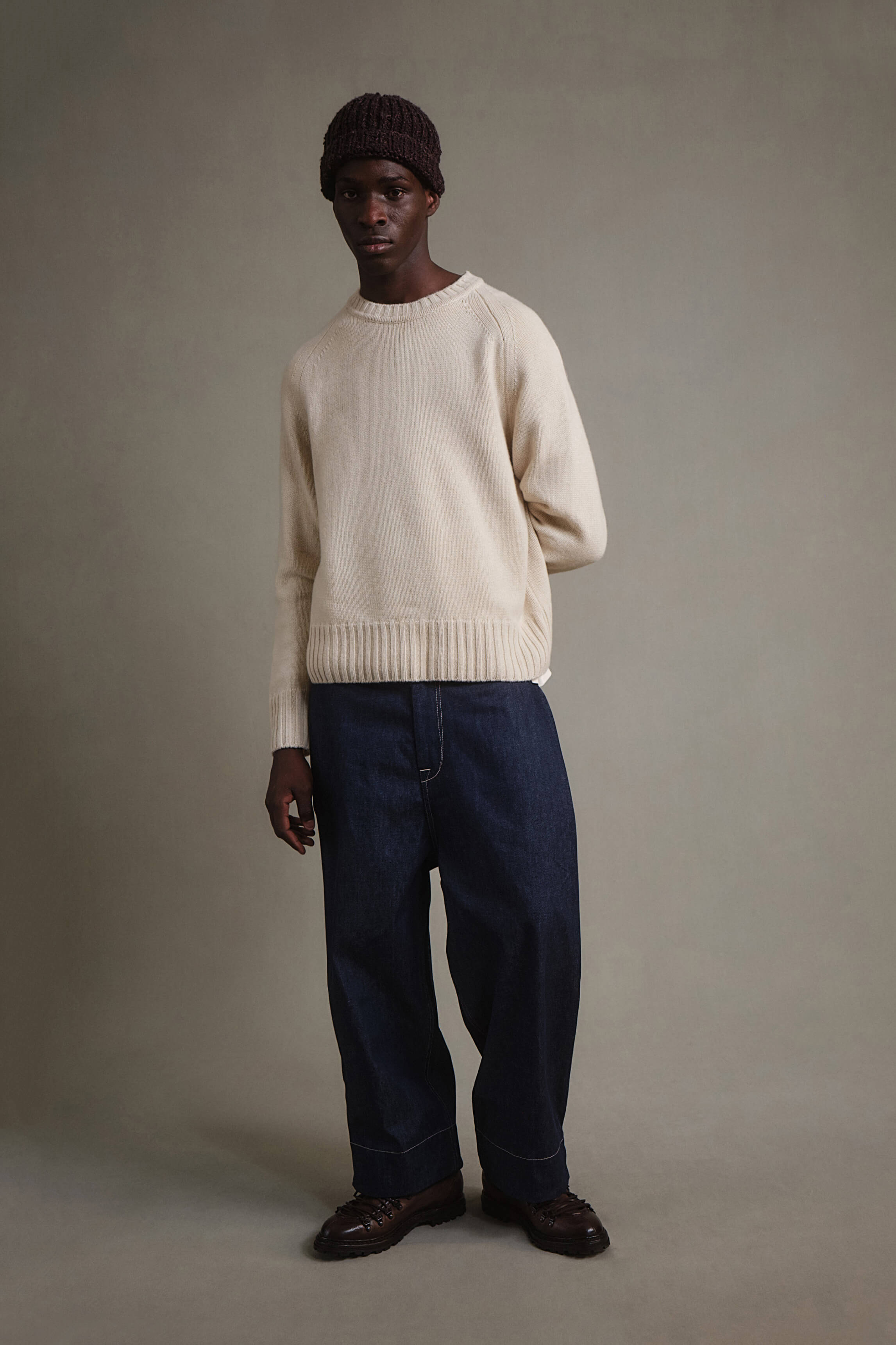 THE WOODSMAN JUMPER / CASHMERE CHALK