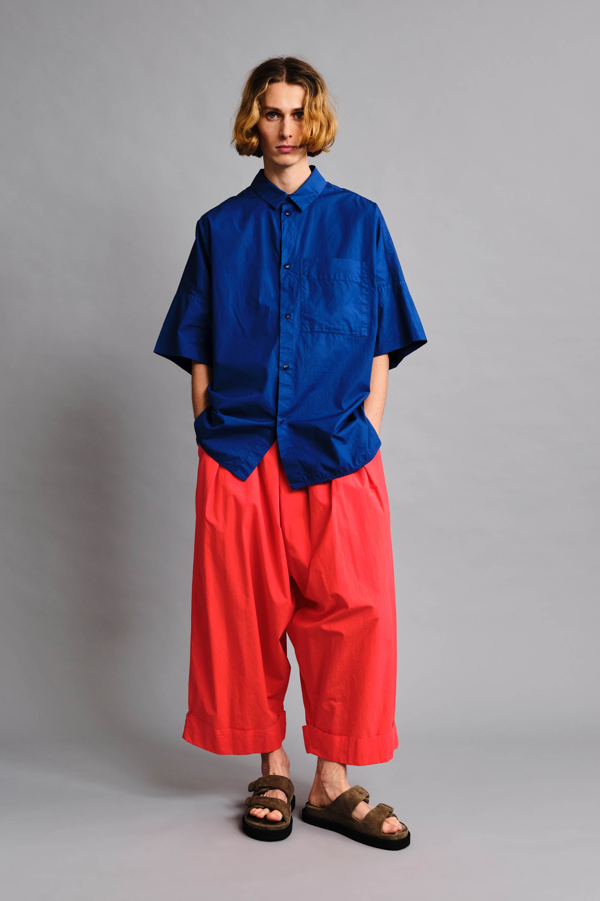 THE BAKER TROUSER / POPLIN TOMATO