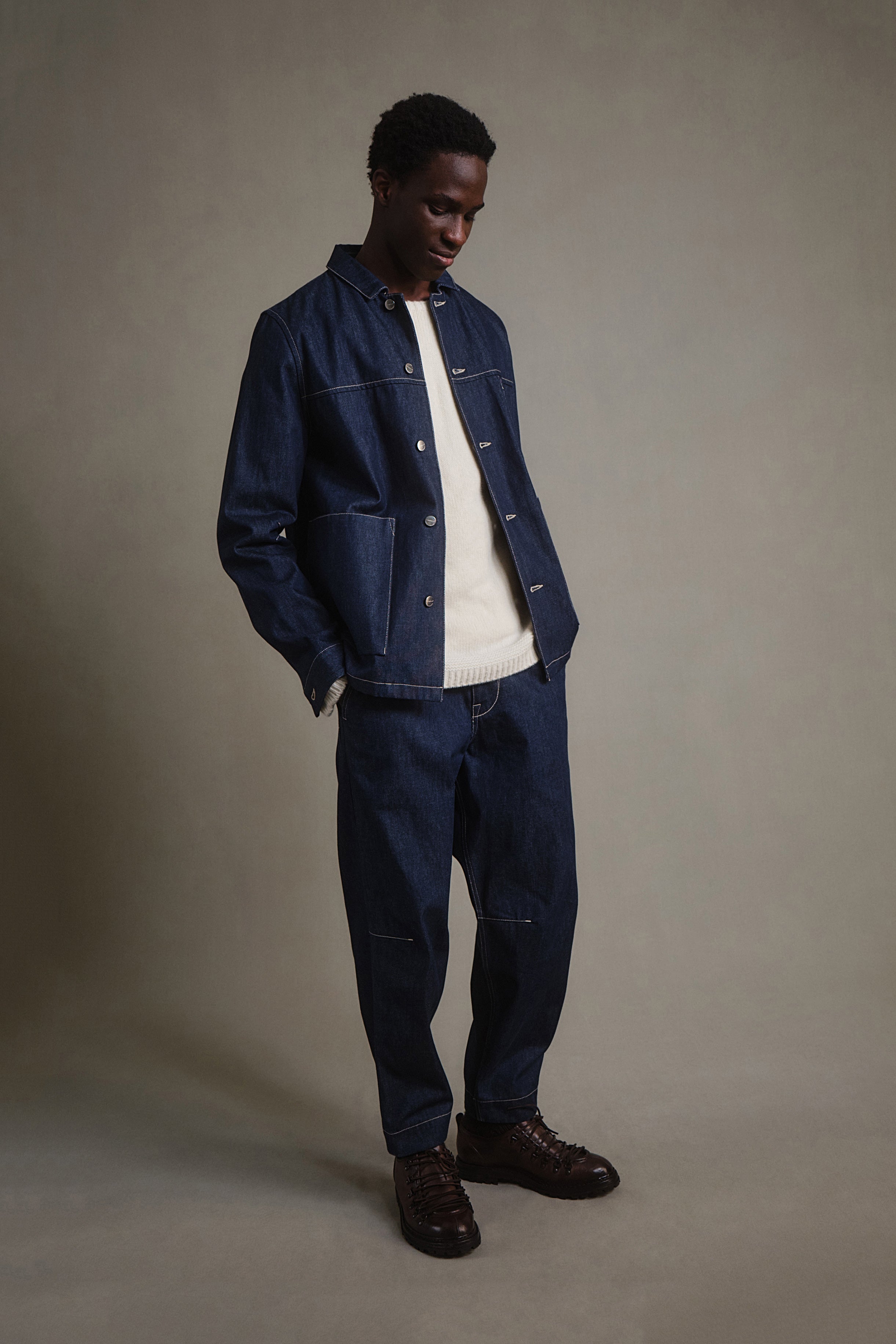 THE CARPENTER JACKET / ORGANIC DENIM INDIGO