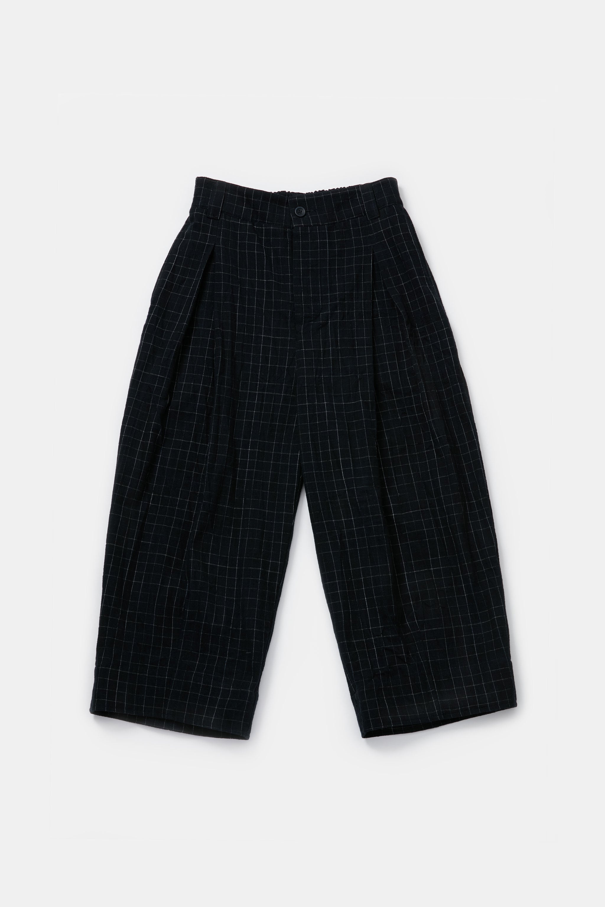 THE ETCHER TROUSER / CRUMPLED CHECK INK
