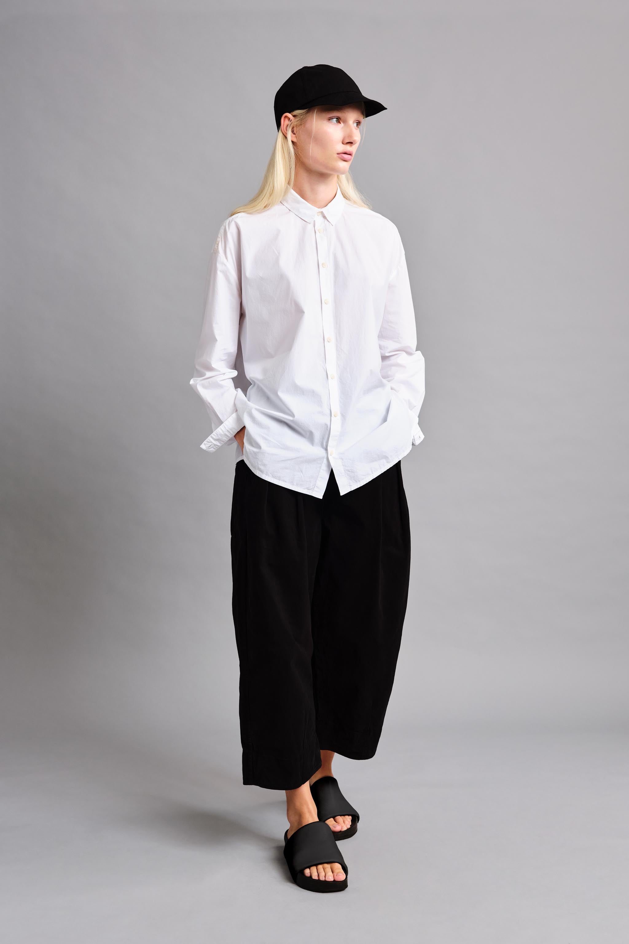 THE DRAUGHTSMAN SHIRT / POPLIN CHALK