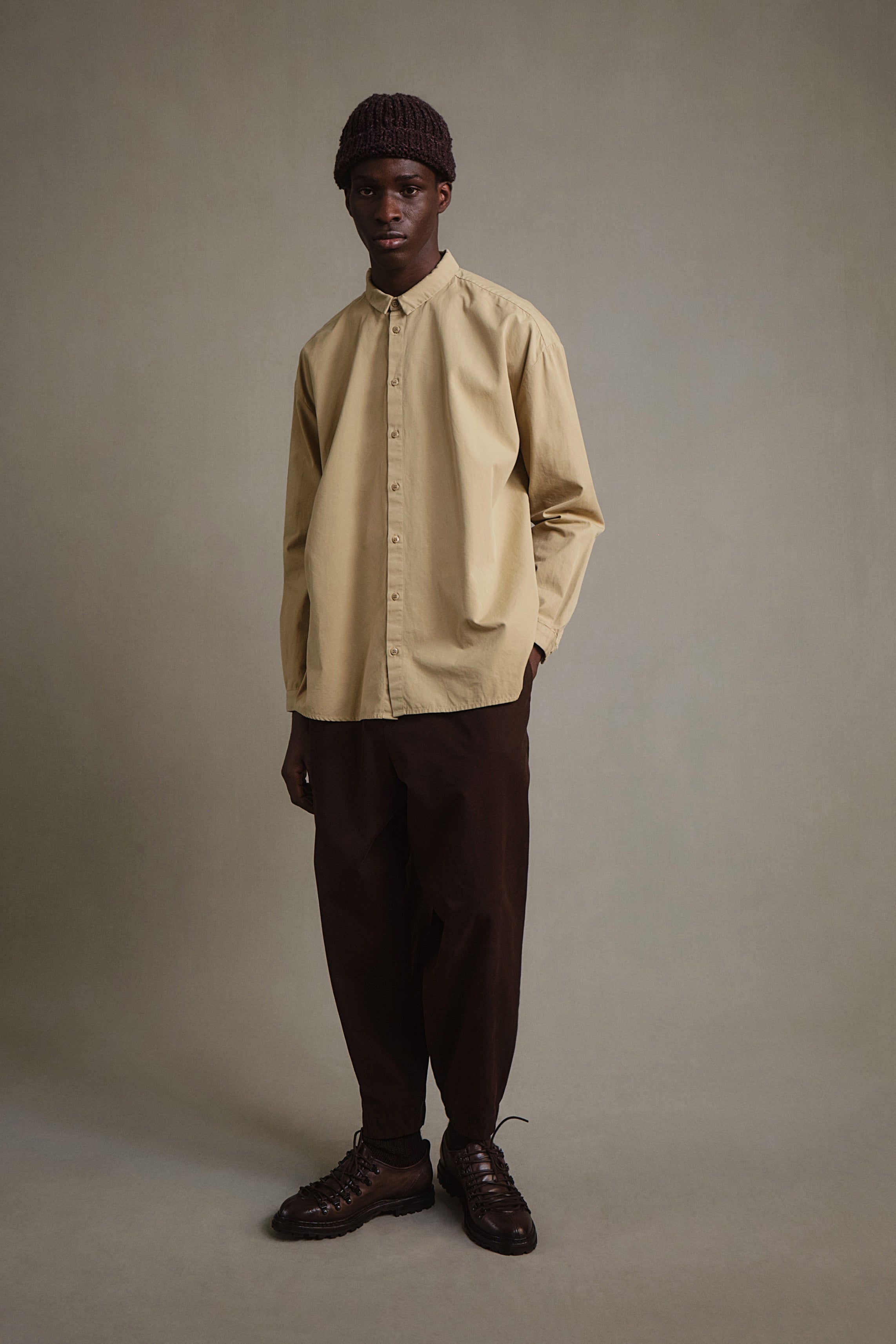 THE GYMNAST TROUSER / FINE CANVAS UMBER