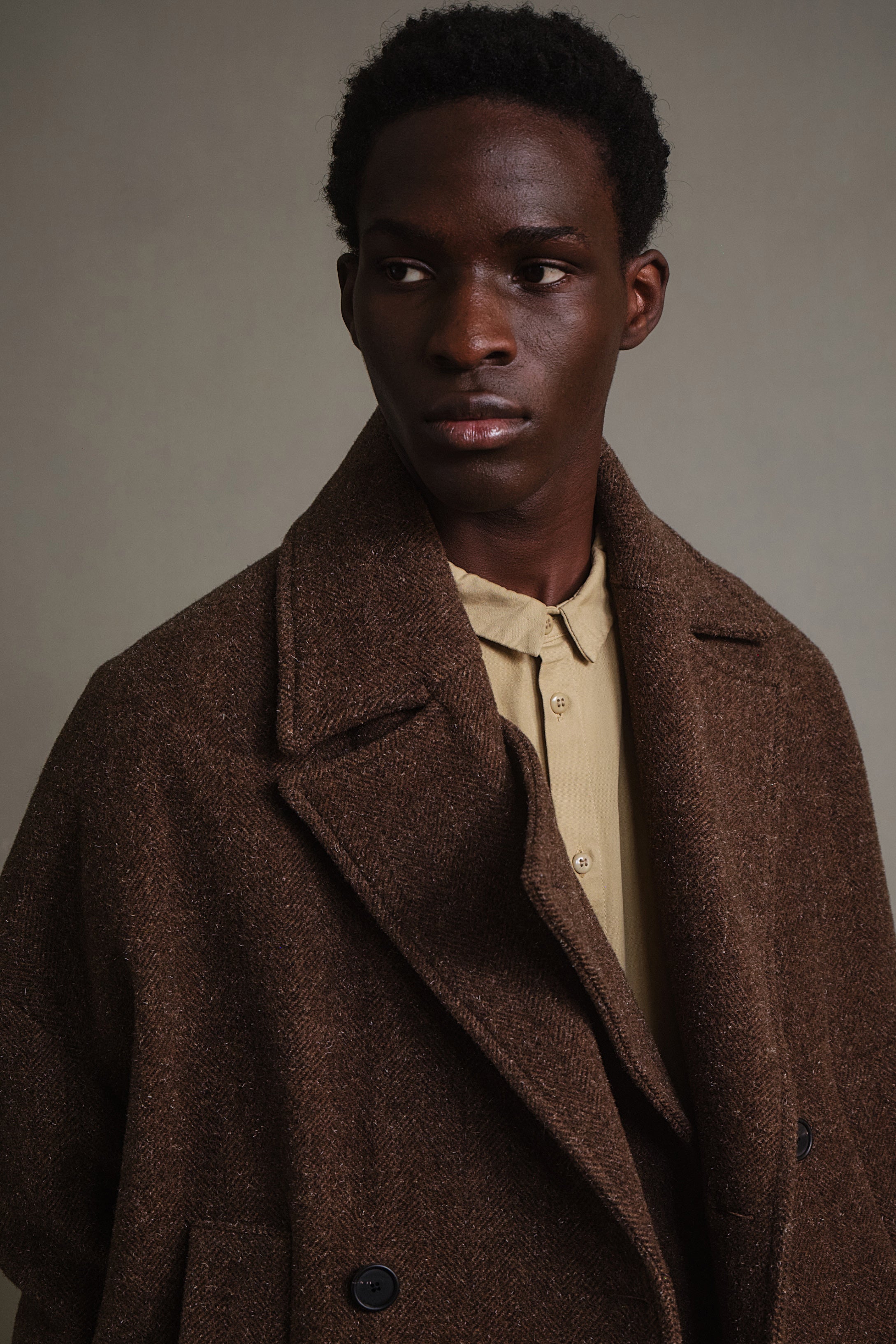 THE LOGGER COAT / WOOL TWEED HEATHLAND