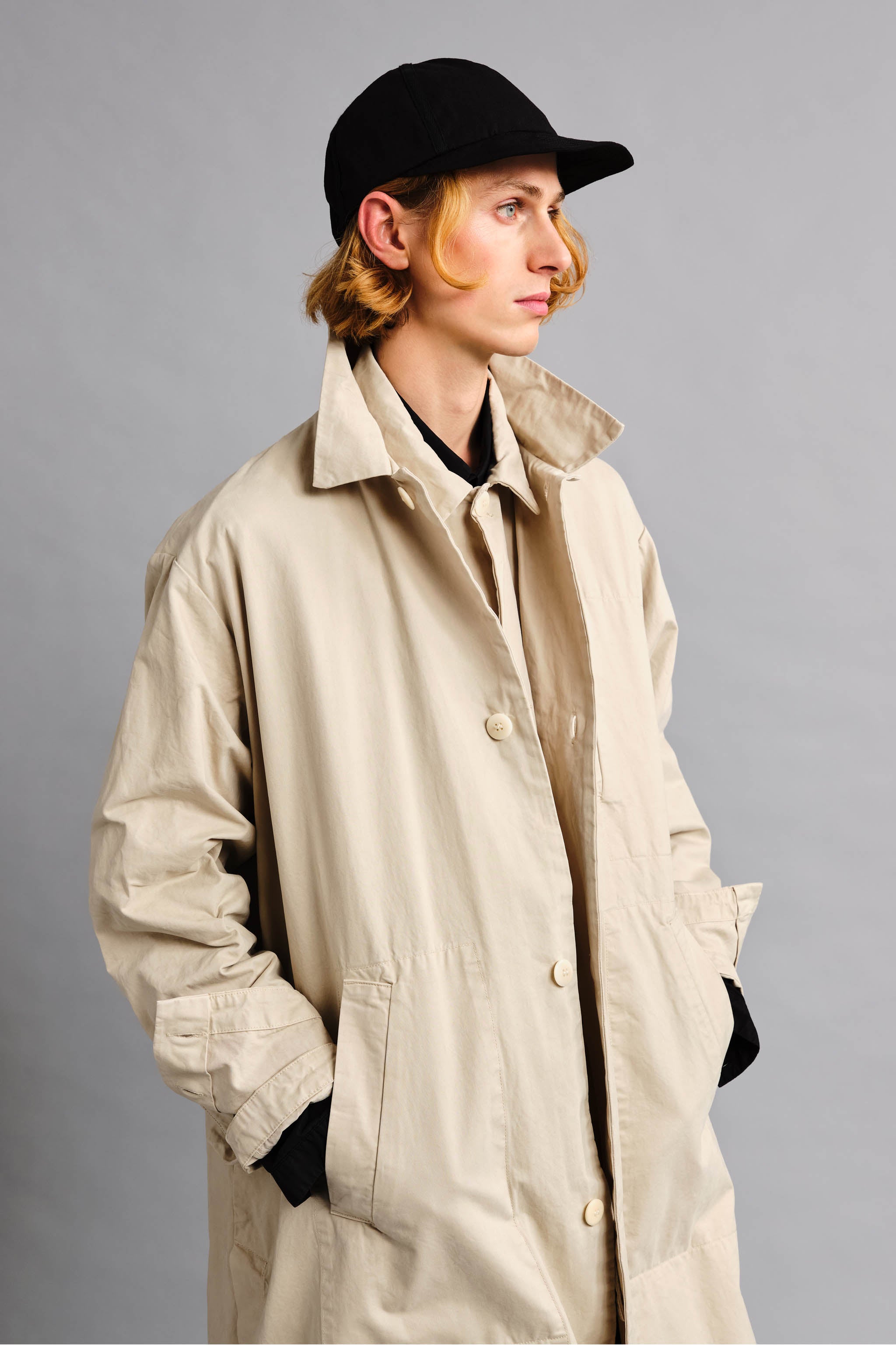 THE MESSENGER COAT / WORK TWILL PORRIDGE