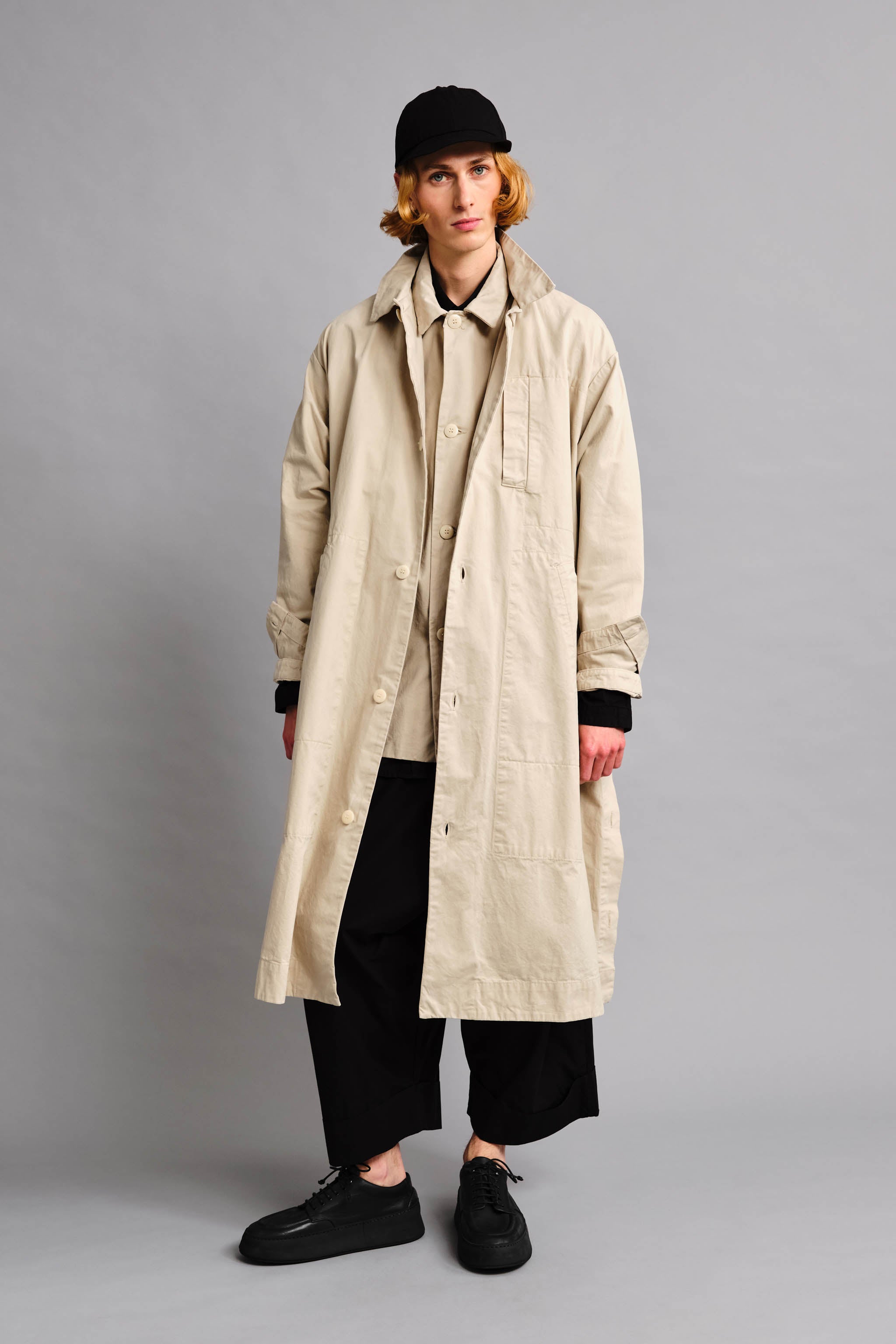 THE MESSENGER COAT / WORK TWILL PORRIDGE