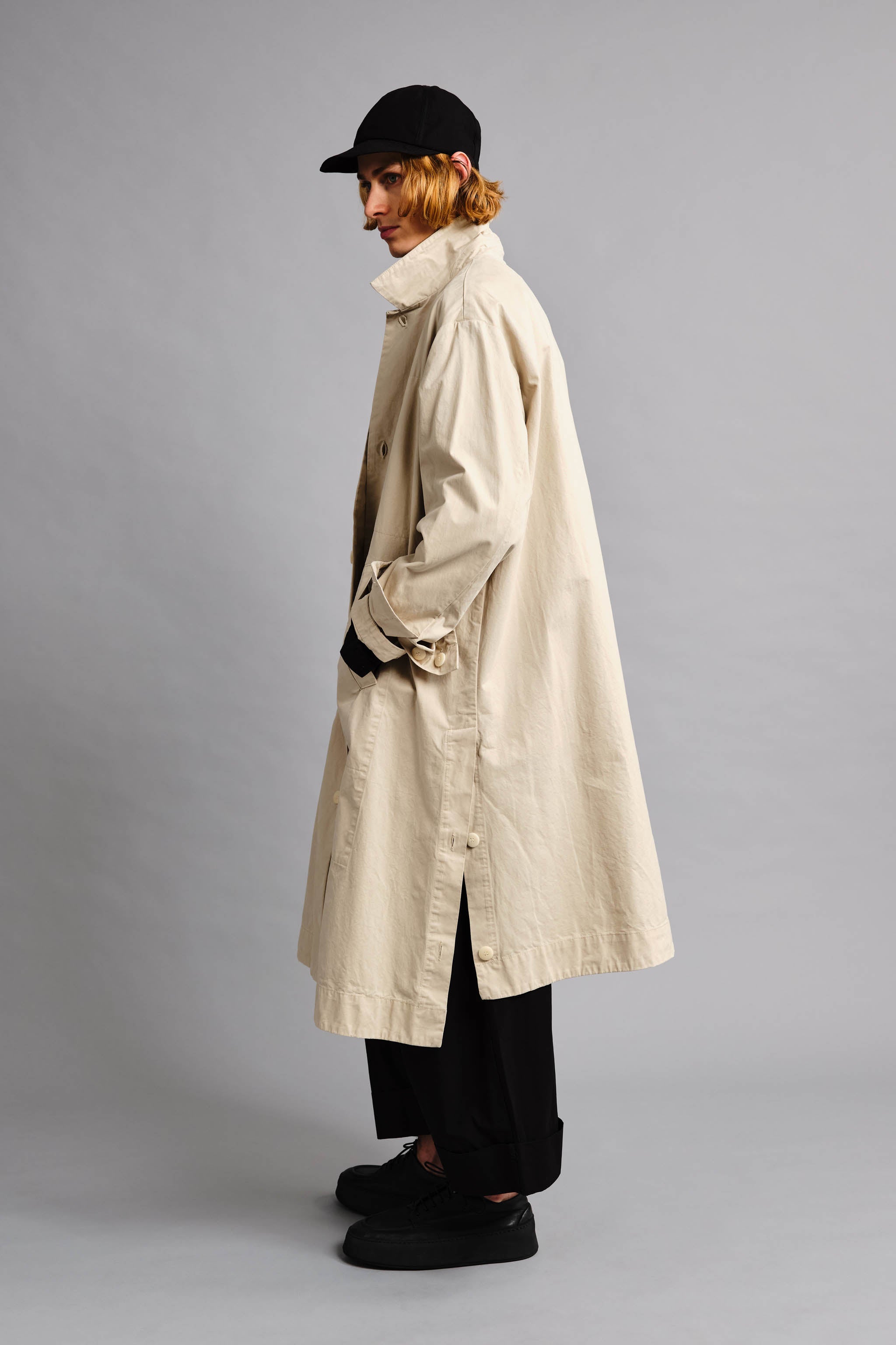 THE MESSENGER COAT / WORK TWILL PORRIDGE