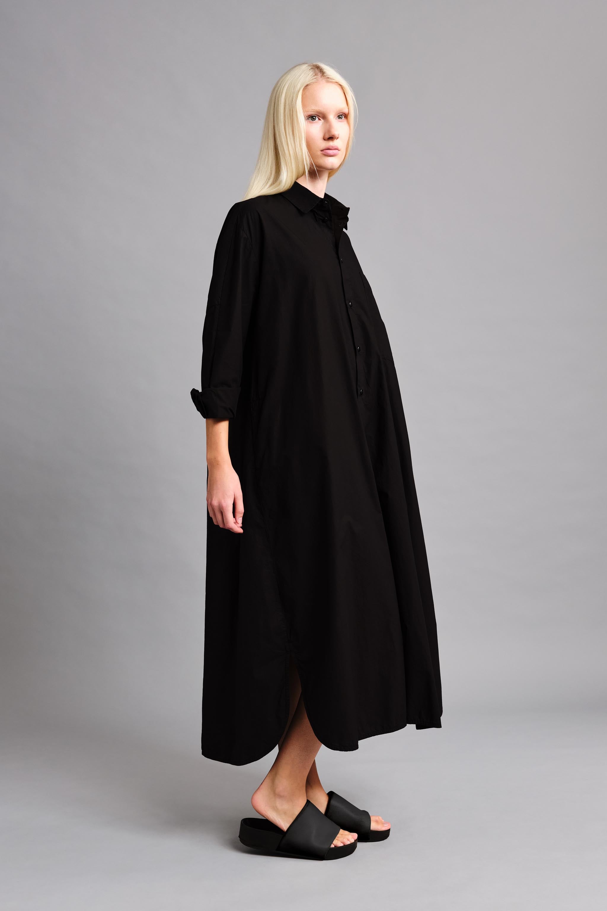 THE PAINTER DRESS / POPLIN FLINT