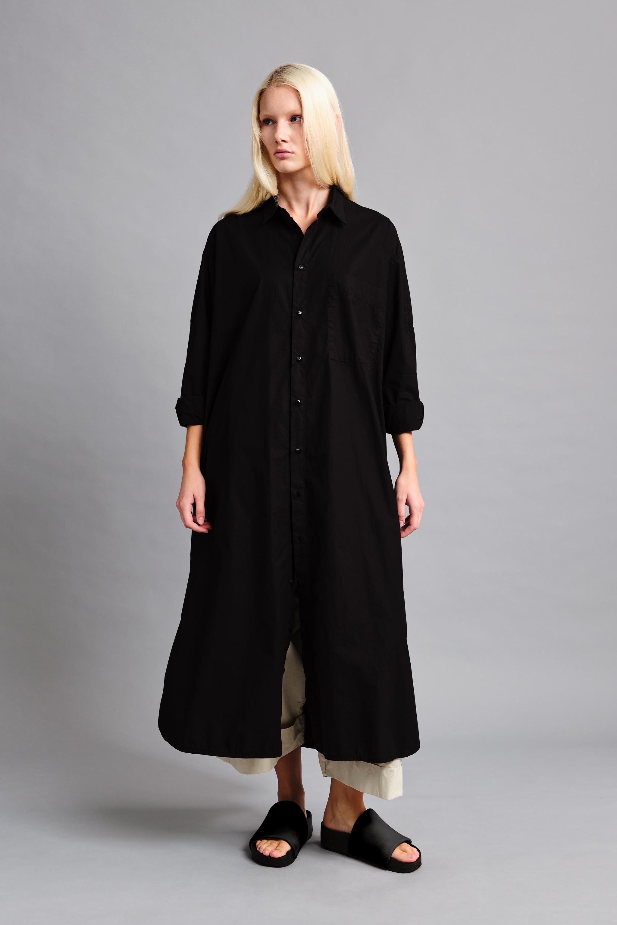 THE PAINTER DRESS / POPLIN FLINT