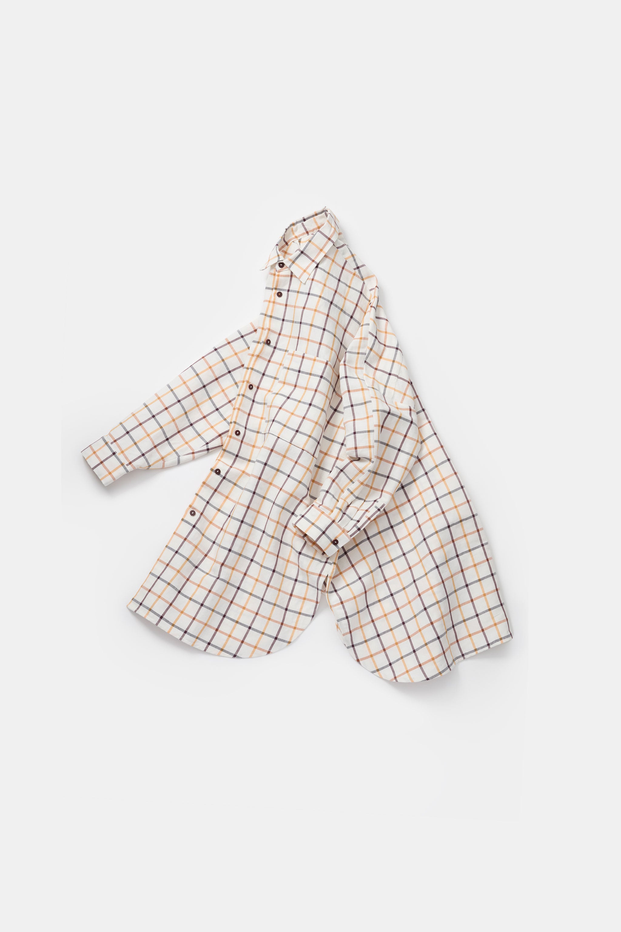 THE PAINTER SHIRT / COTTON LINEN TATTERSALL