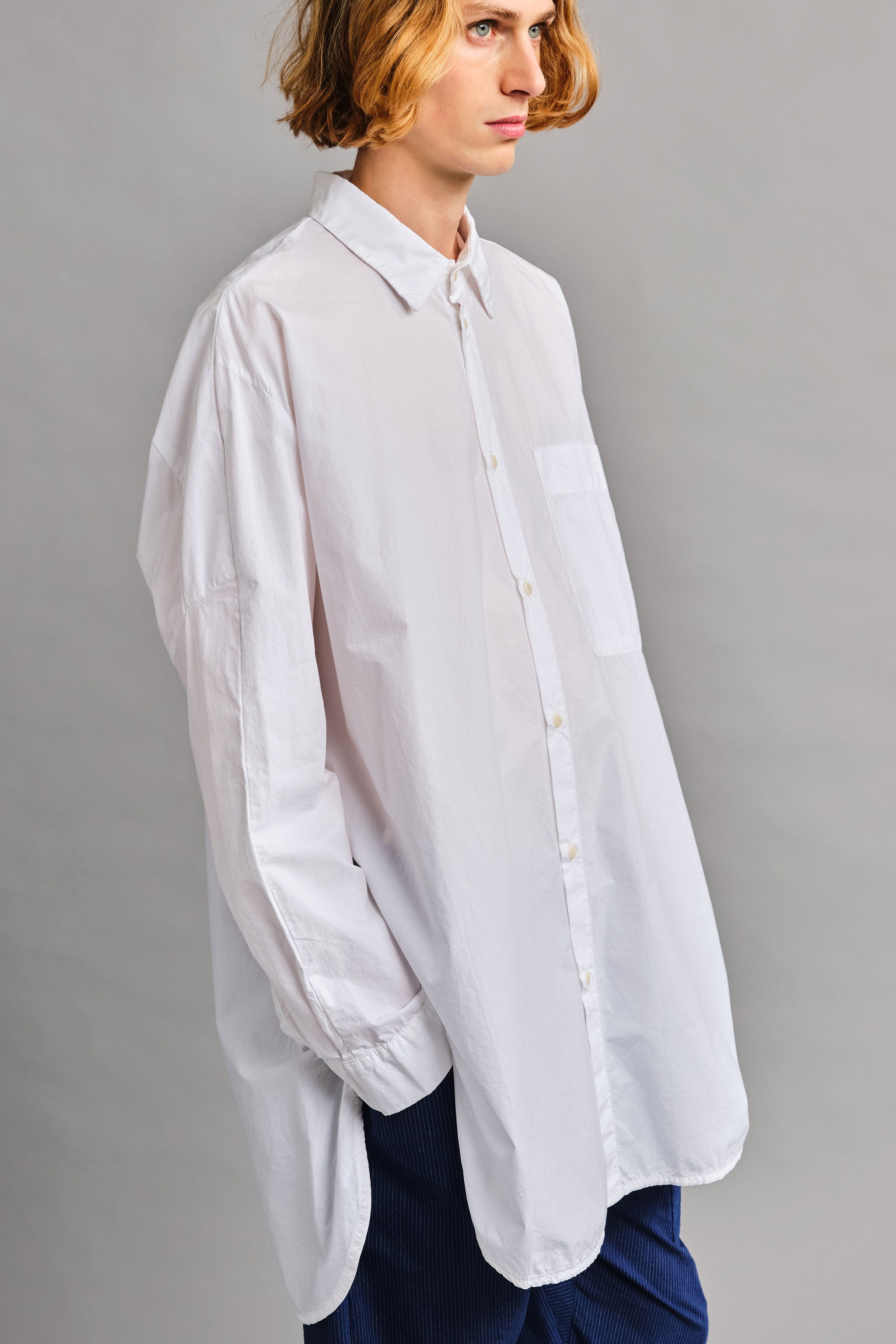 THE PAINTER SHIRT / POPLIN CHALK