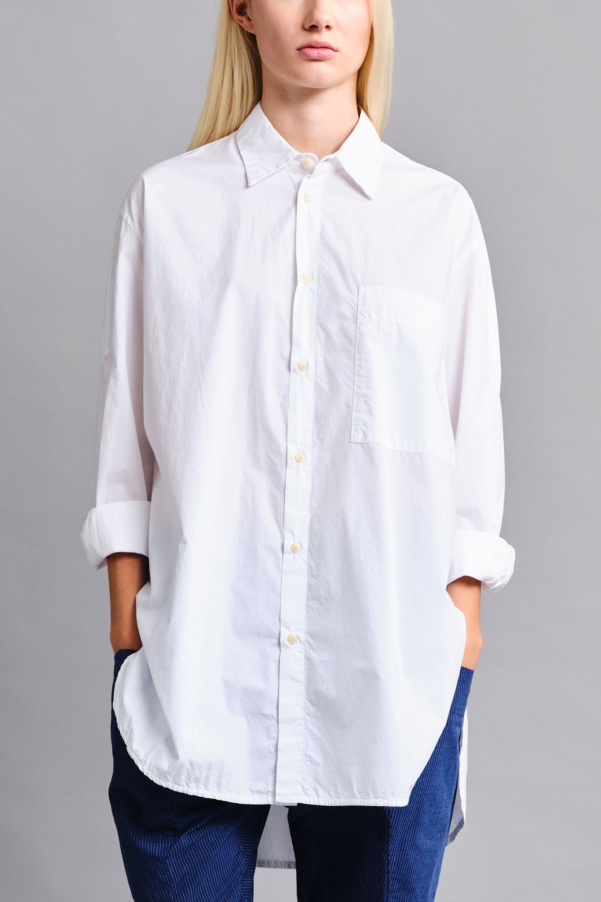 THE PAINTER SHIRT / POPLIN CHALK