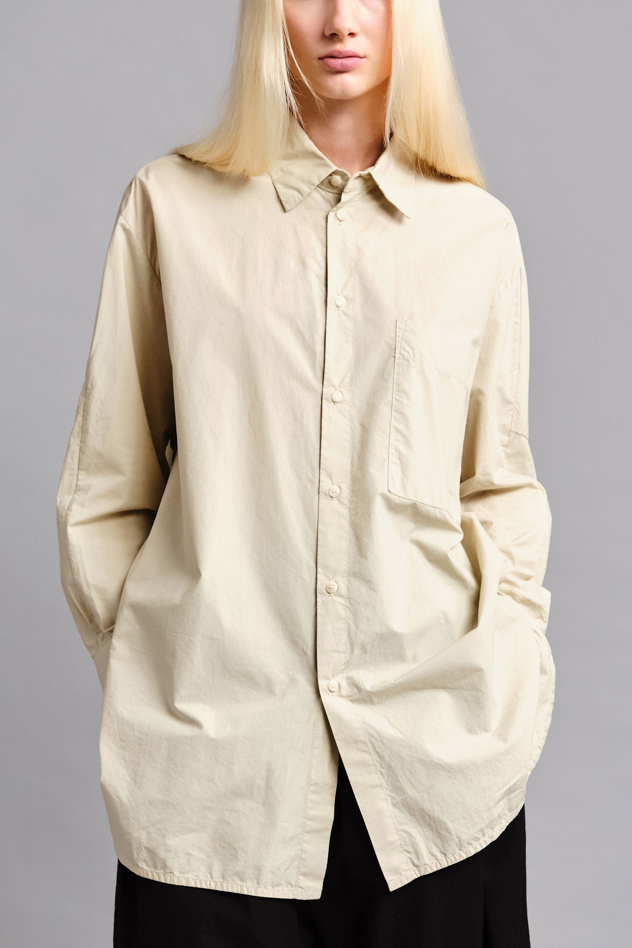 THE PAINTER SHIRT / POPLIN PORRIDGE