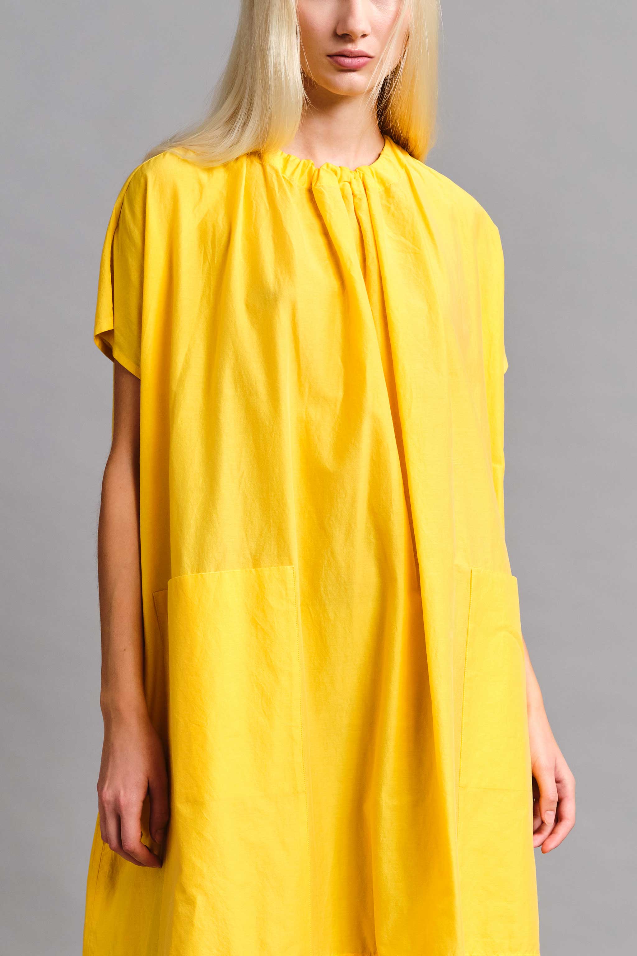 THE POET DRESS / COTTON SILK FRIED EGG