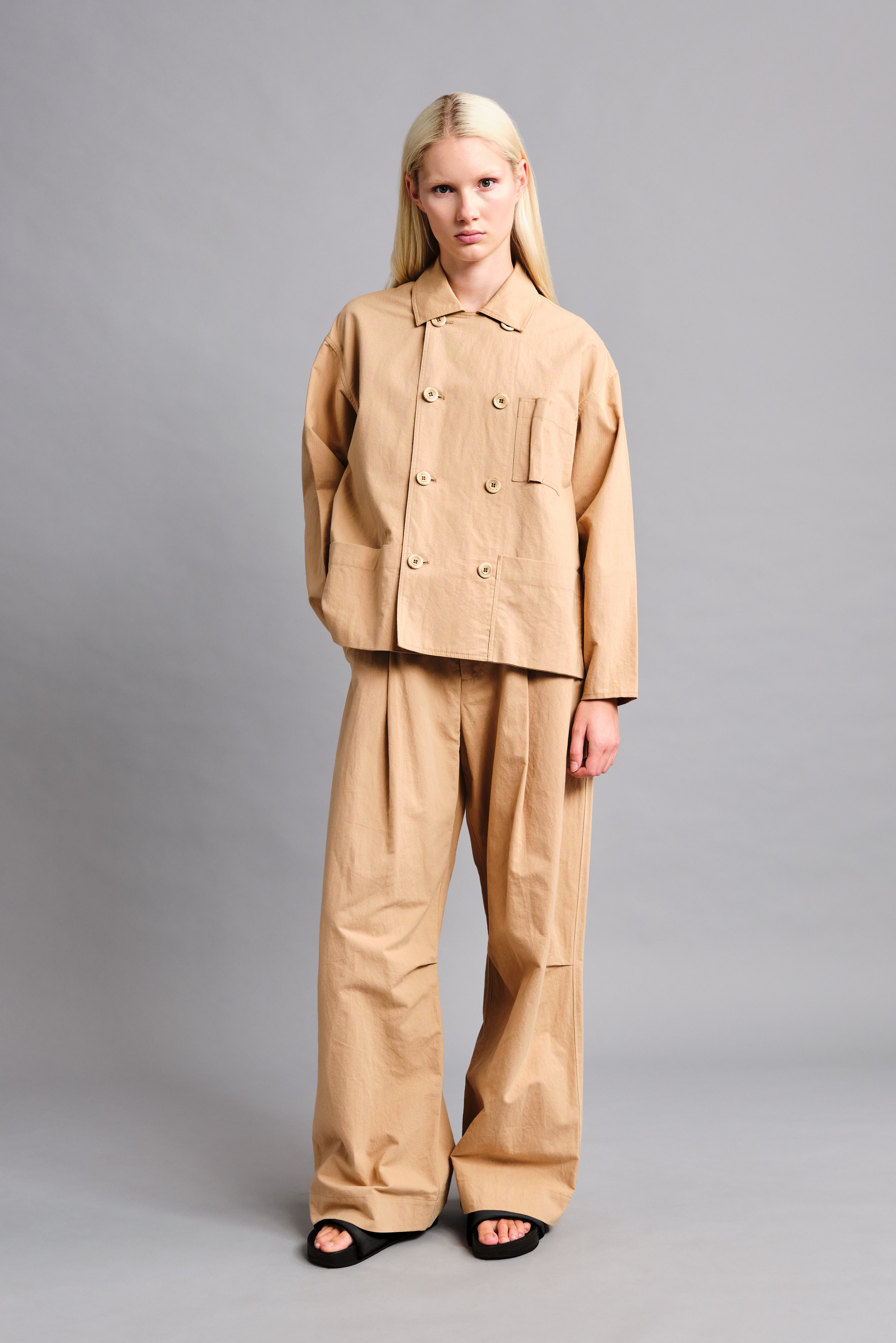 THE POTTER TROUSER / PAPER SUITING MILKY TEA