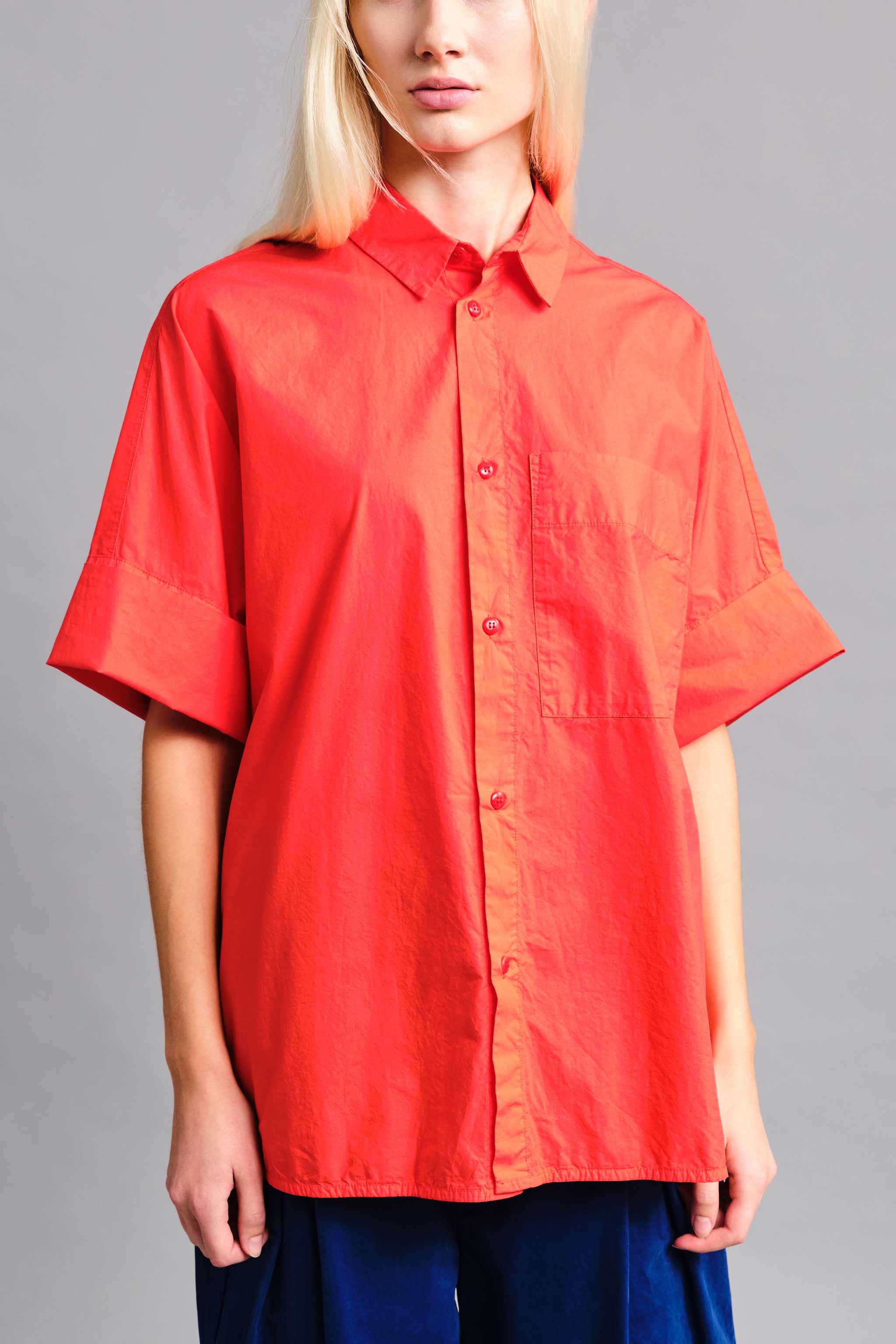 THE TINKER SHIRT / POPLIN TOMATO