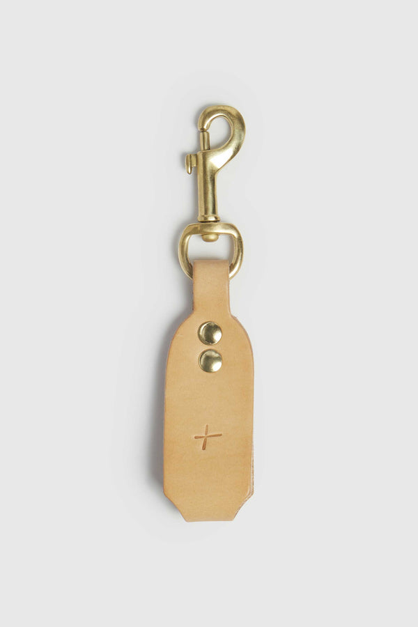 THE WARDEN KEYRING / LEATHER NATURAL