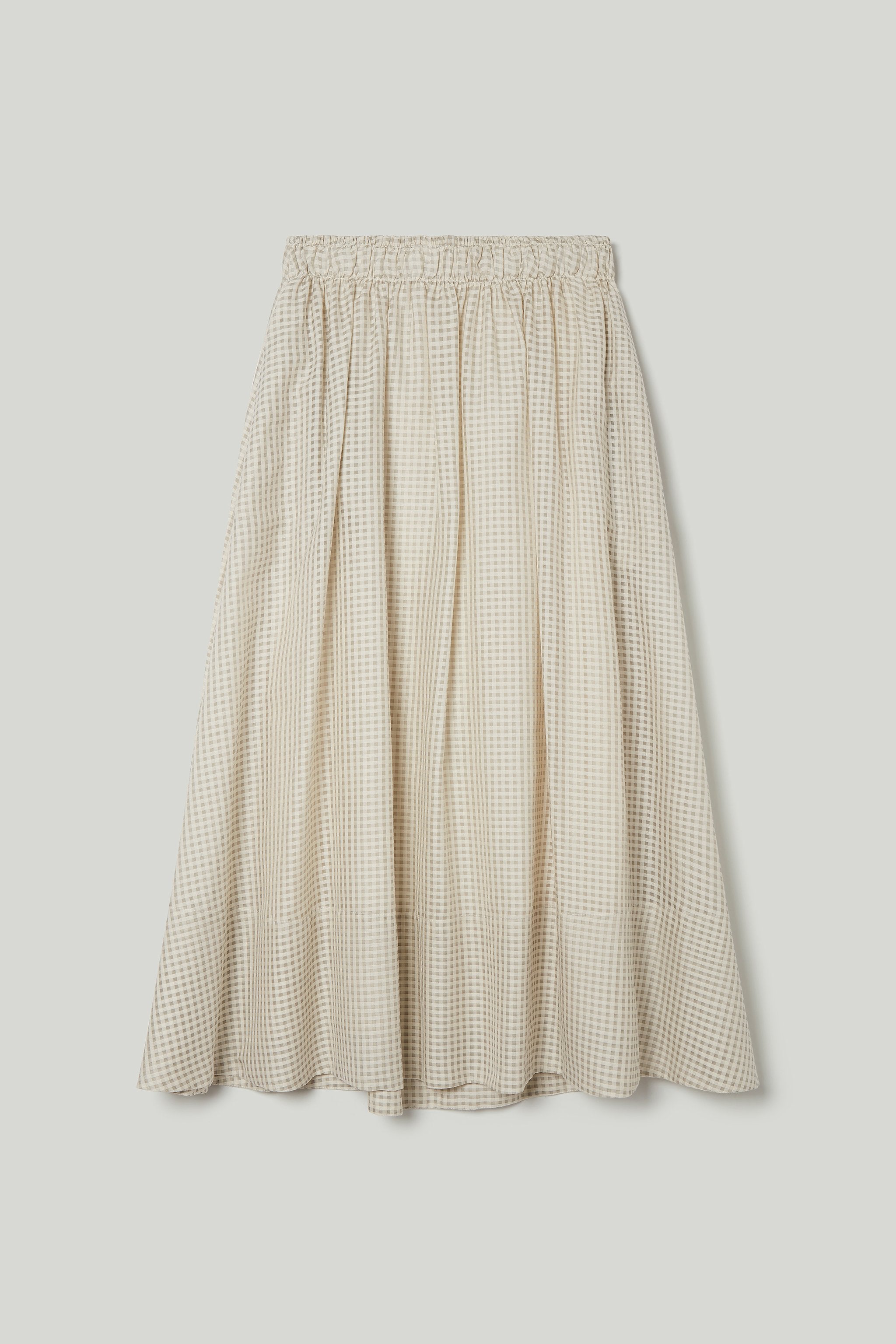 THE BELLRINGER SKIRT / GINGHAM STONE